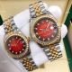 Copy Rolex Datejust Green Dial 2-Tone Lover Watch 36mm and 31mm (8)_th.jpg
